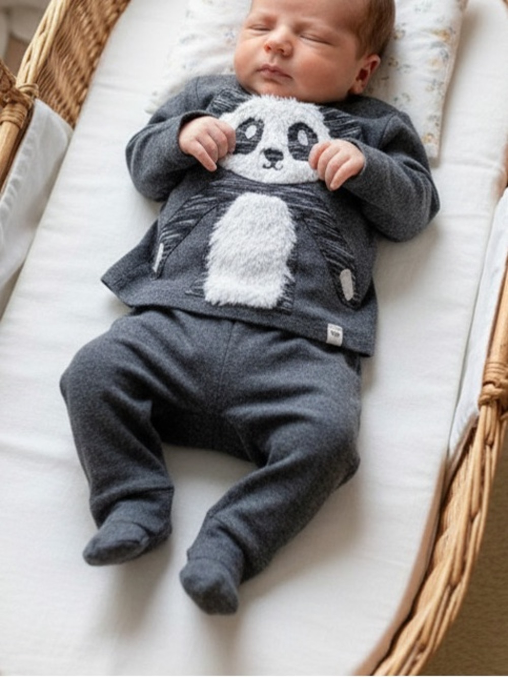 Oh Baby! Panda Set Grey 0-3 months. Adorable